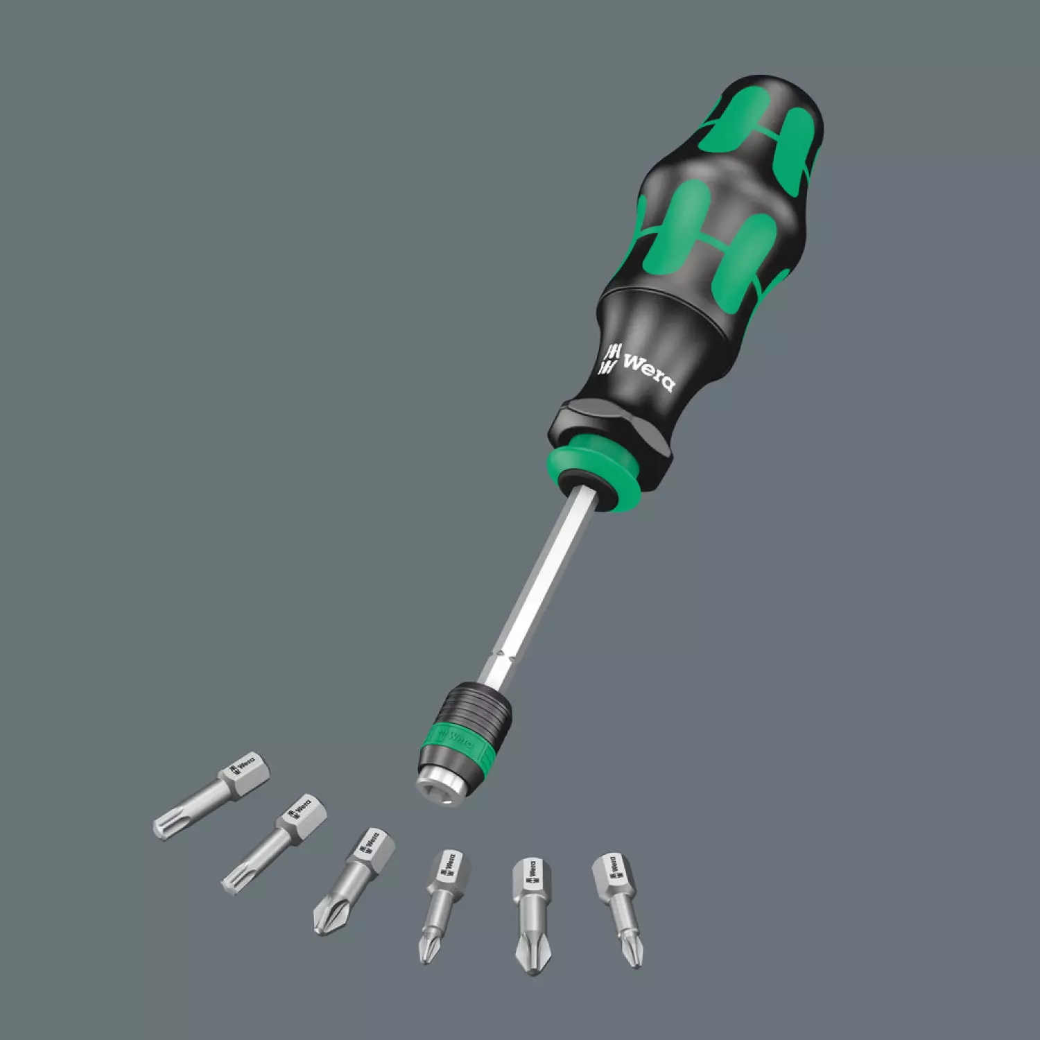 Wera 5051021001 8-delige Kraftform Kompakt Handbithouder met bits en etui