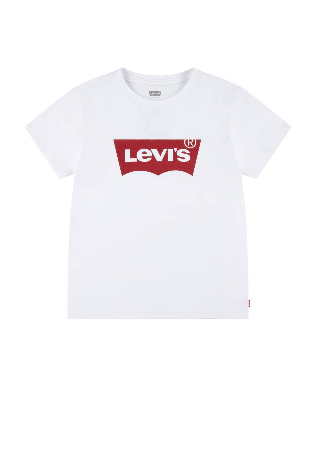 Levi's T-shirt BATWING met logo wit/rood