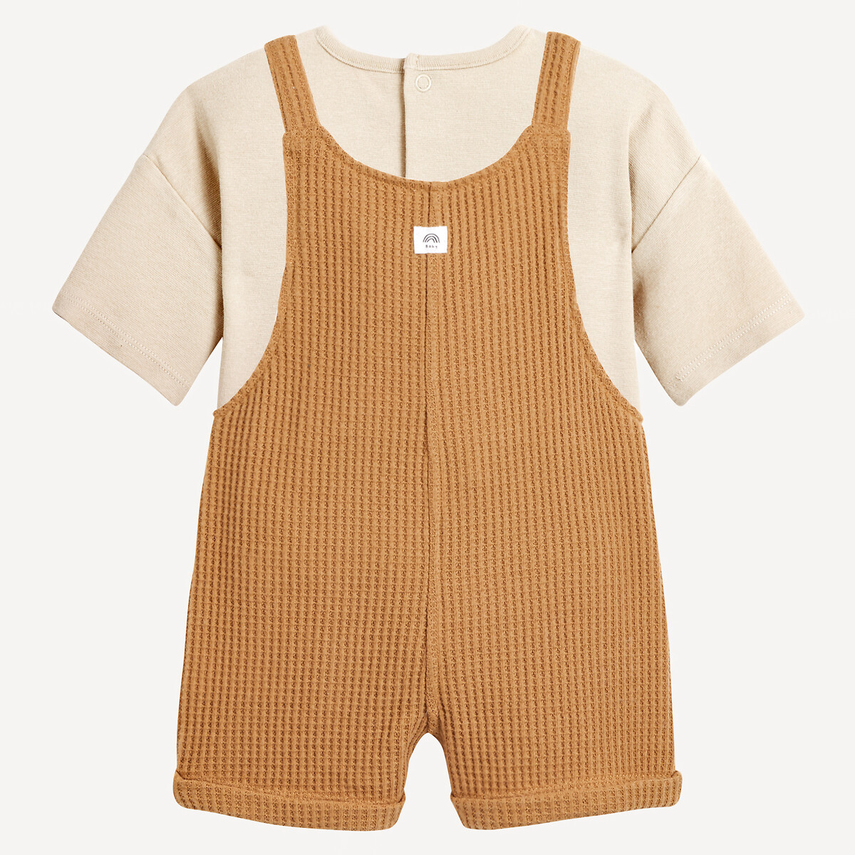 COLEÇÃO LA REDOUTE<br>Conjunto de 2 peças, camiseta e jardineira