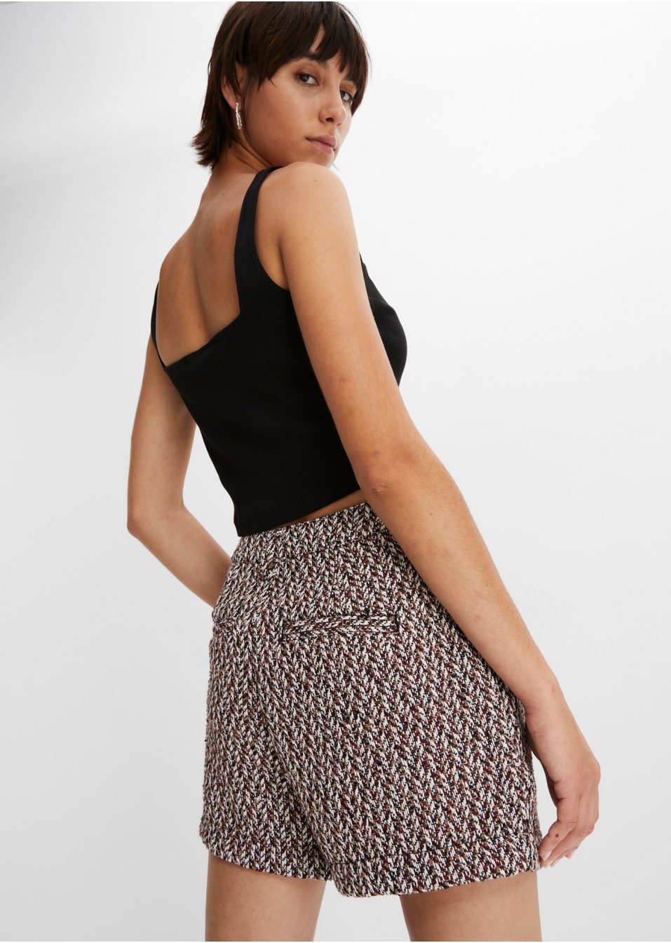 Short en bouclé