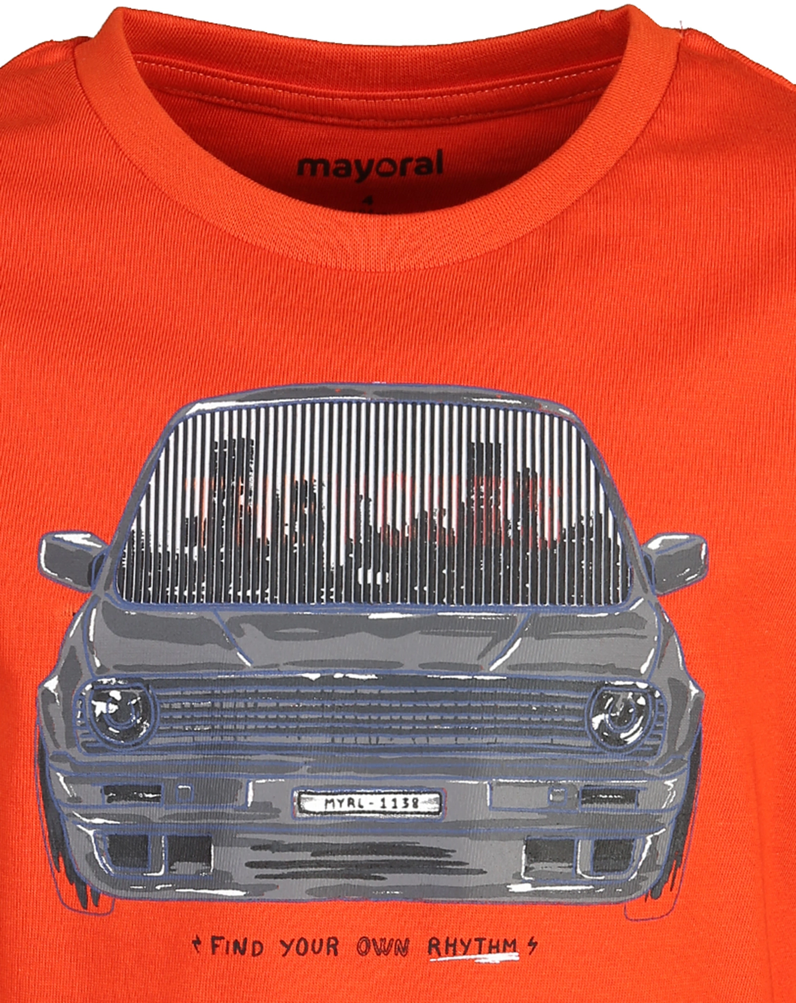 Langarmshirt THE CITY in orangerot