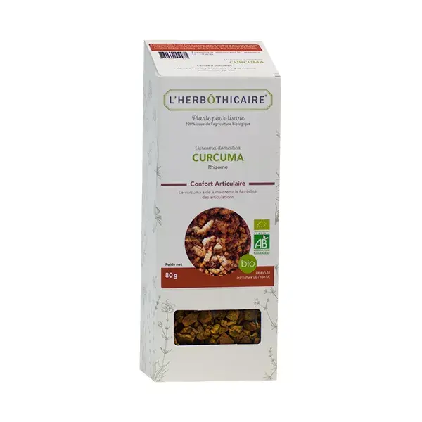 Chá de ervas de cúrcuma L'Herbôthicaire 80g