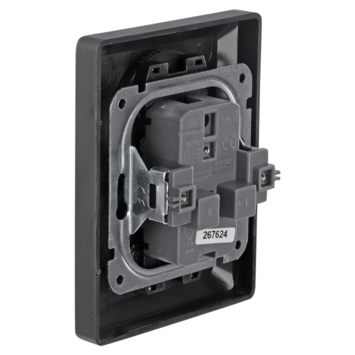 KARWEI Zenith Dubbel Stopcontact Mat Zwart