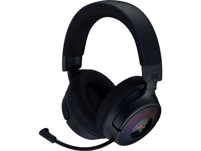 Razer Headset Kraken V4 Schwarz Wireless Over-Ear Gaming Headset mit RGB-Beleuchtung