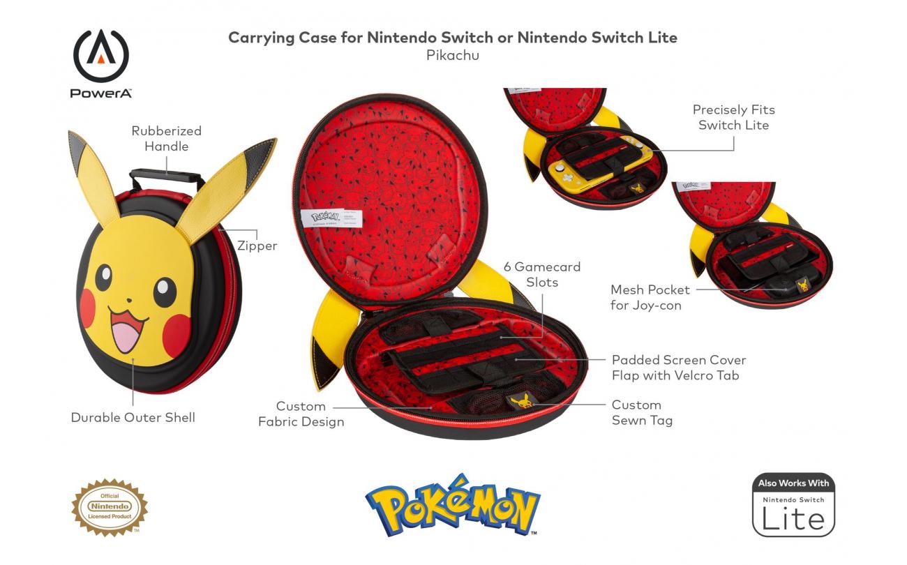 Switch PowerA Pokemon Opbergtas Pikachu voor Switch & Switch Lite
