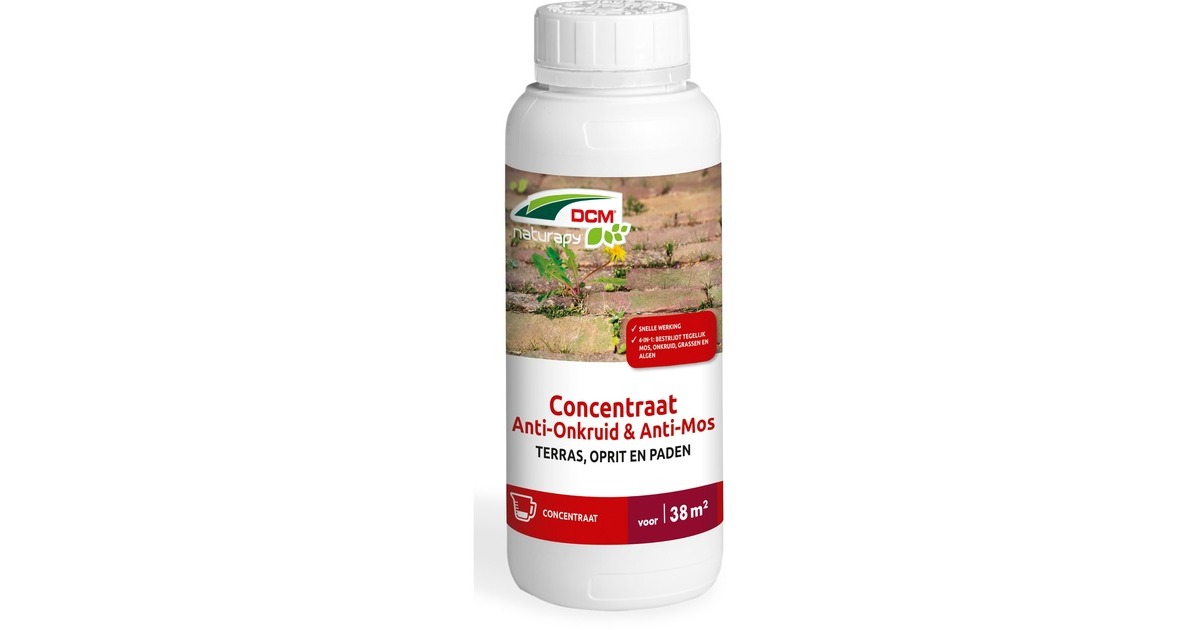 DCMAnti-Onkruid & Anti-Mos - Totaal - Concentraat 0.5 L onkruidverdelger  (Tot 38 m²)