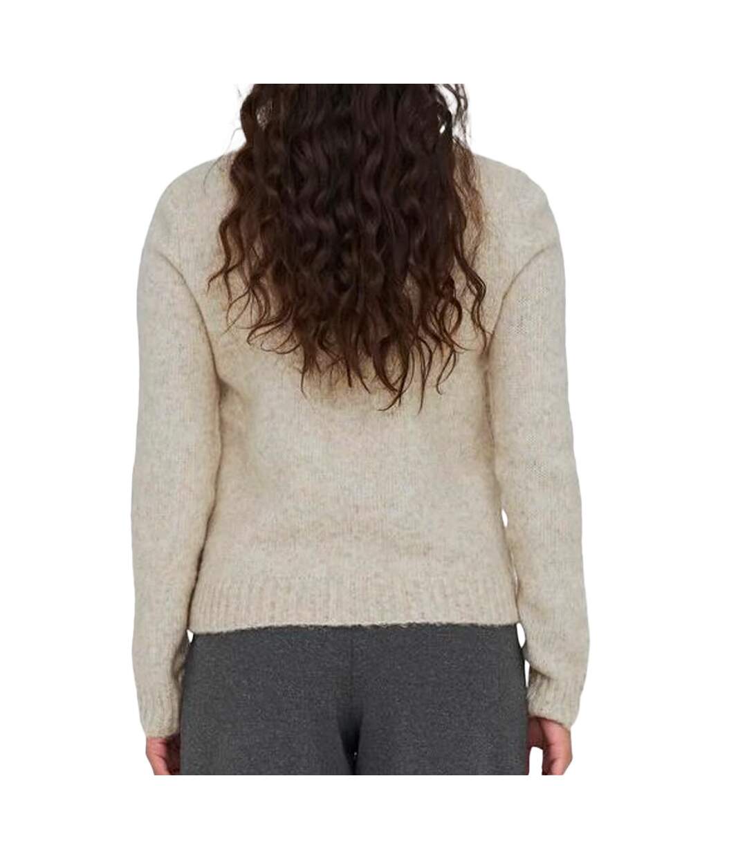 Pull Beige Foncé Femme JDY Silja