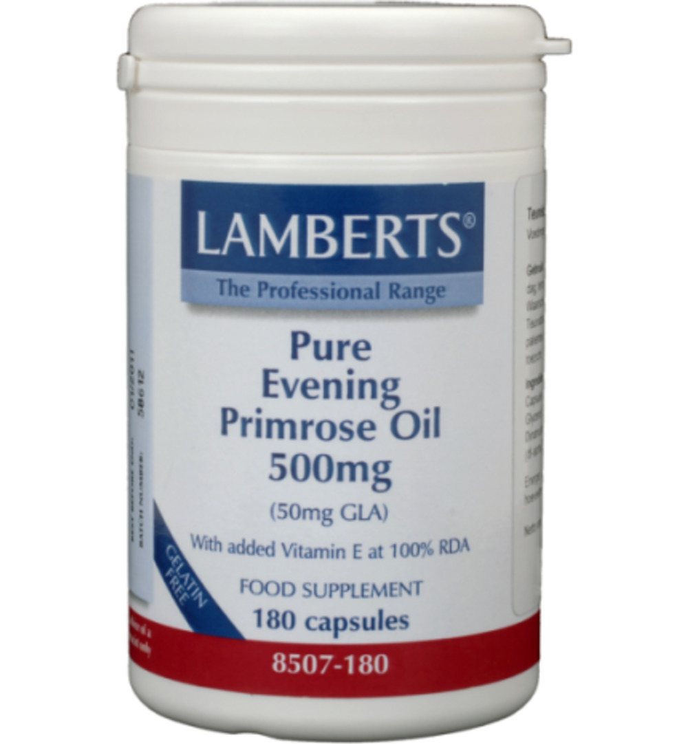 Lamberts Teunisbloemolie 500Mg (180 vega capsules)