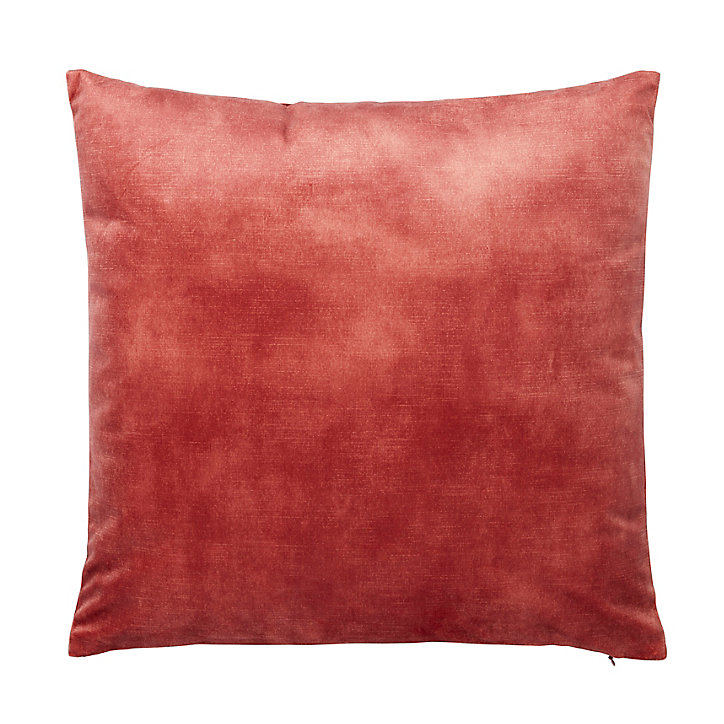 Coussin Zircon GoodHome vieux rose L.45 x l.45 cm