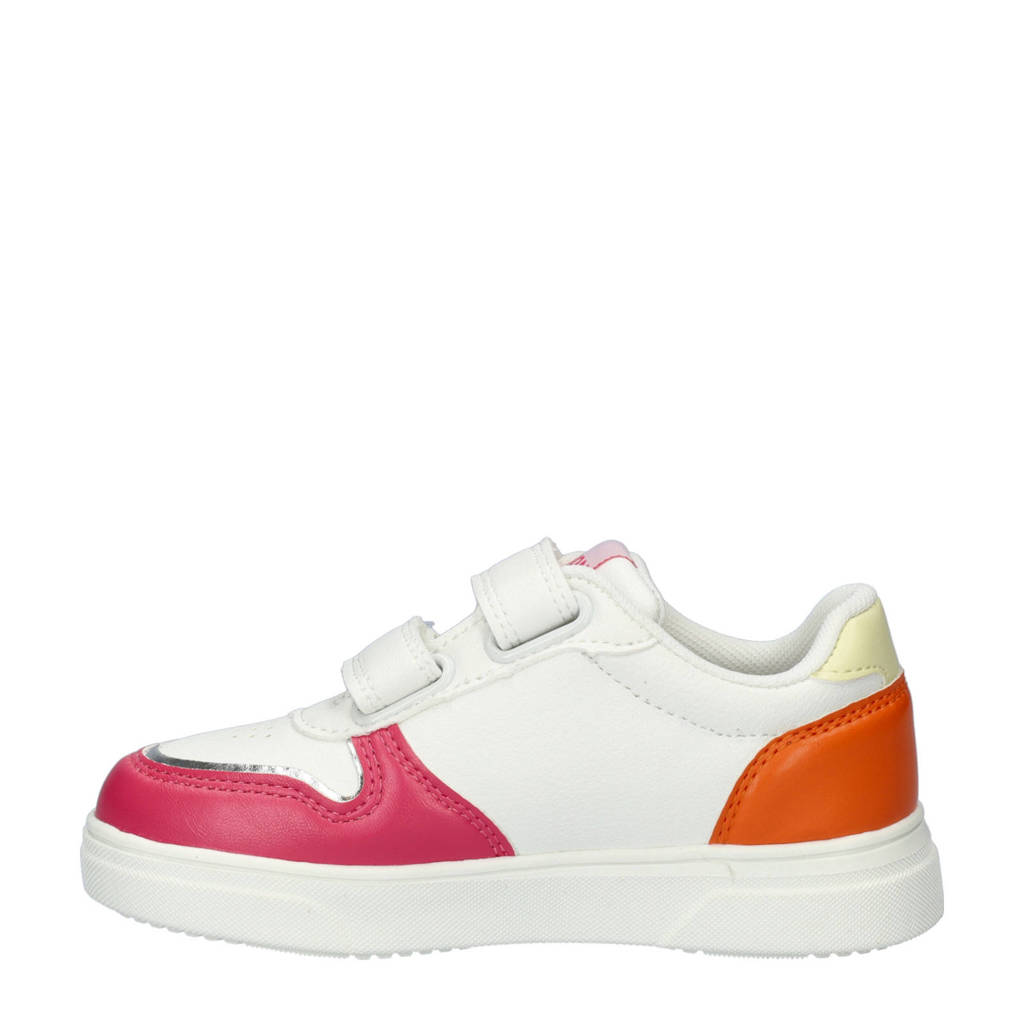 Nelson Kids sneakers wit/oranje/roze