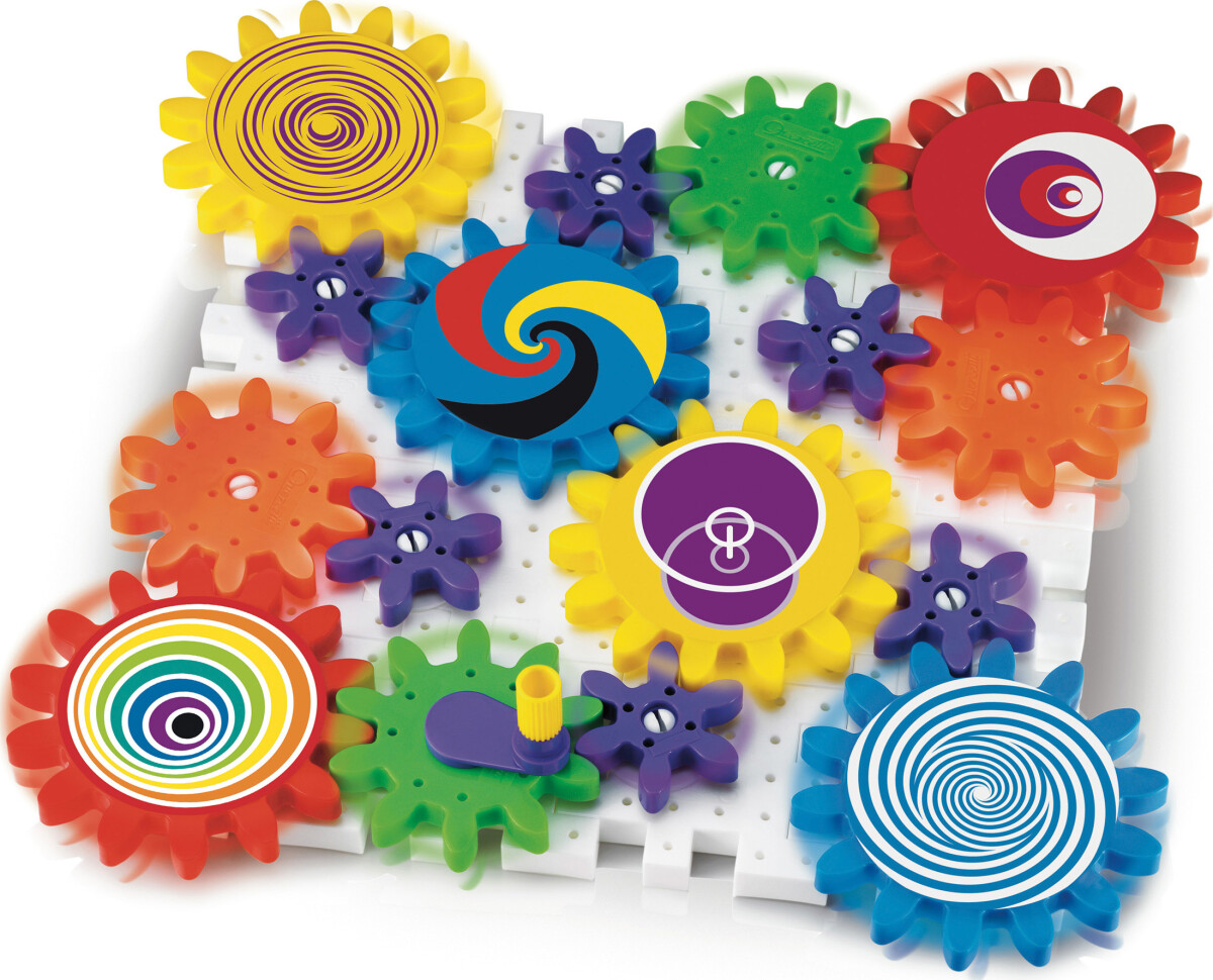 Quercetti - Georello Kaleido Gears - Tandhjul Byggesæt - 55 Dele