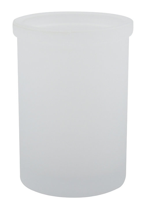 Gobelet pour salle de bains en verre blanc, Misty Spirella