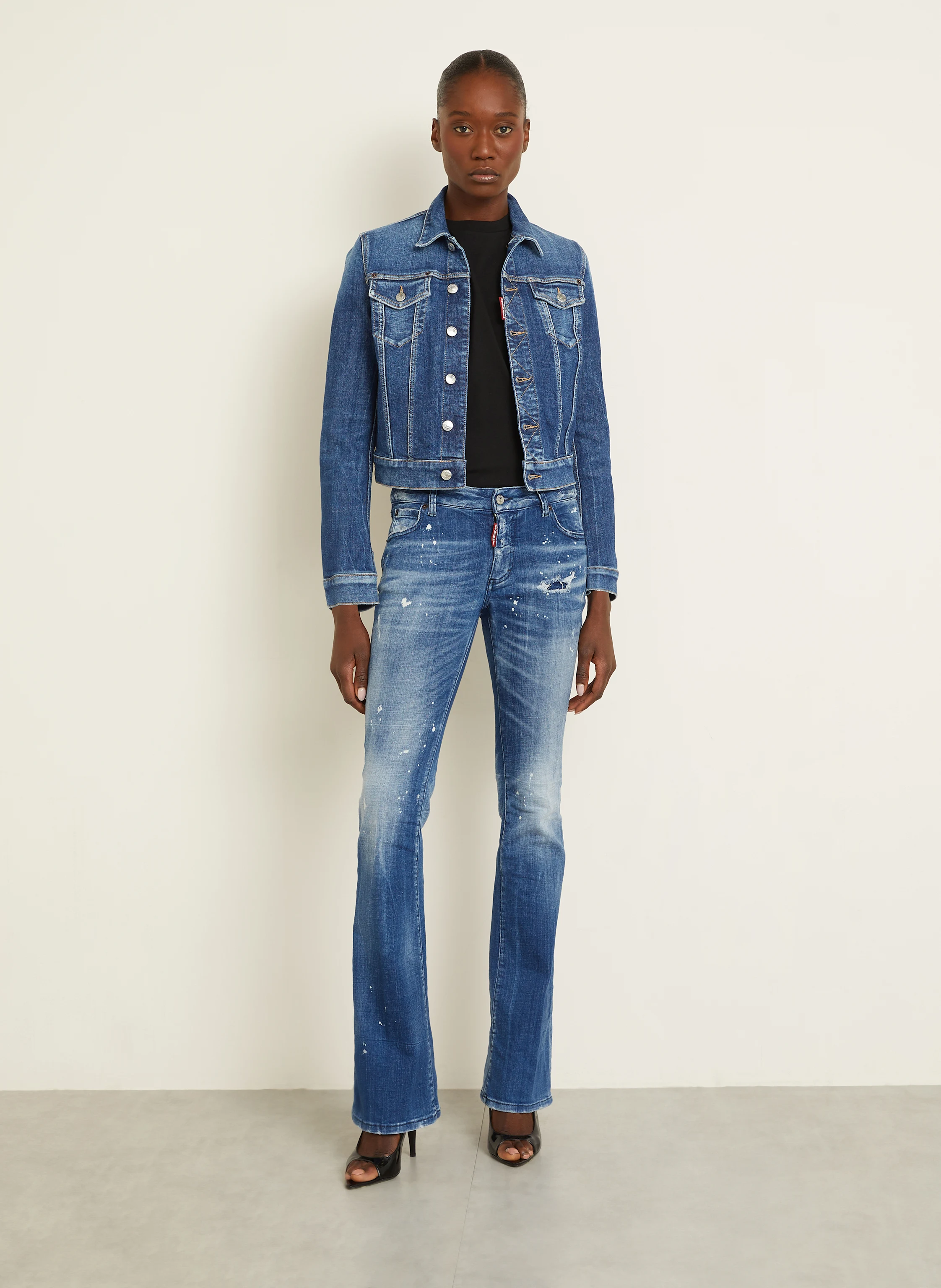 DSQUARED2 T-Shirt mit Schmucksteinen