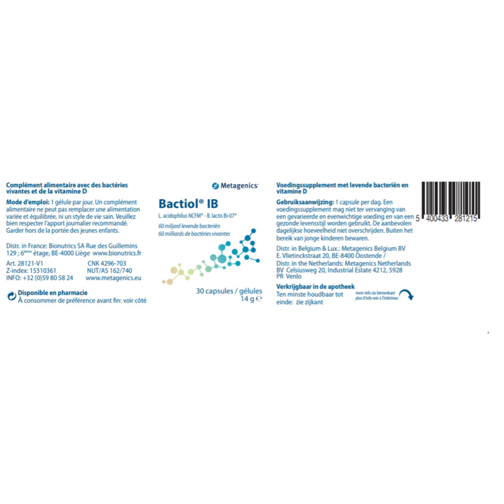Metagenics Bactiol IB30 capsules