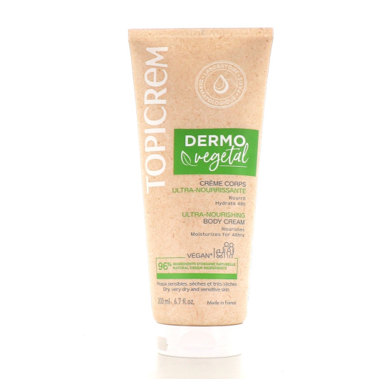 Topicrem Dermo Végétal crème corps nourrissante - Peau sèche, sensible