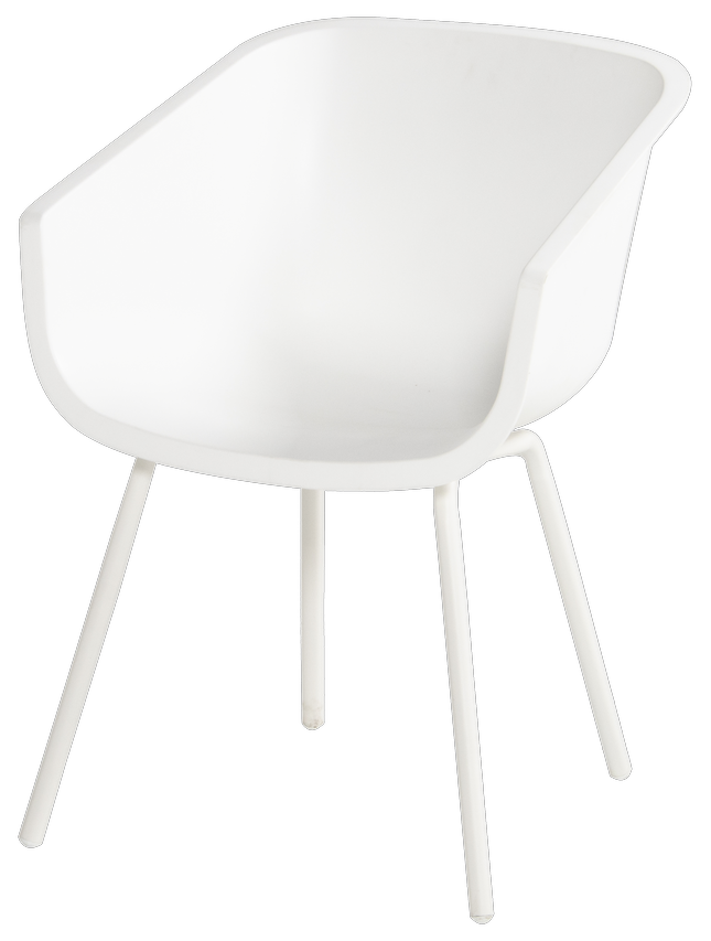 2x Dining Tuinstoel Royal White 23.904.303 Amalia B58 x D55 x H80 cm
