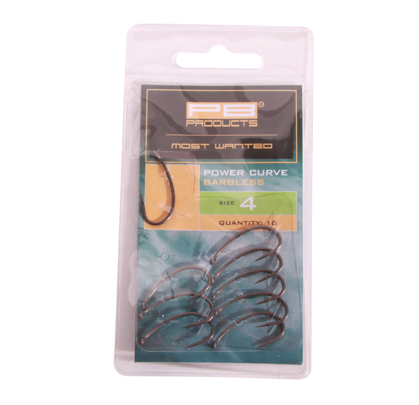 Hameçons sans ardillon PB Products Power Curve Hook PTFE (10 pcs)
