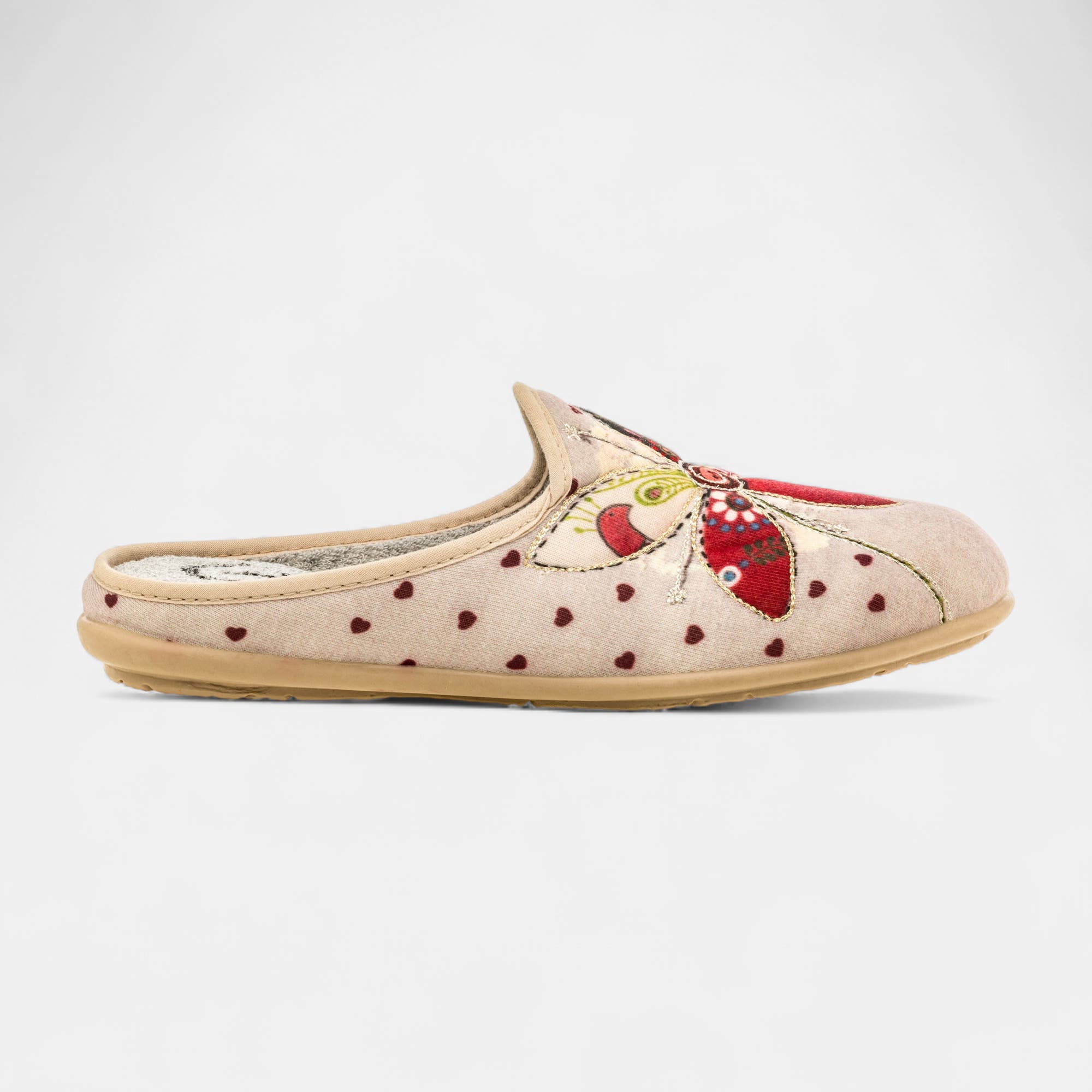 Pantoufles mules Femme beige