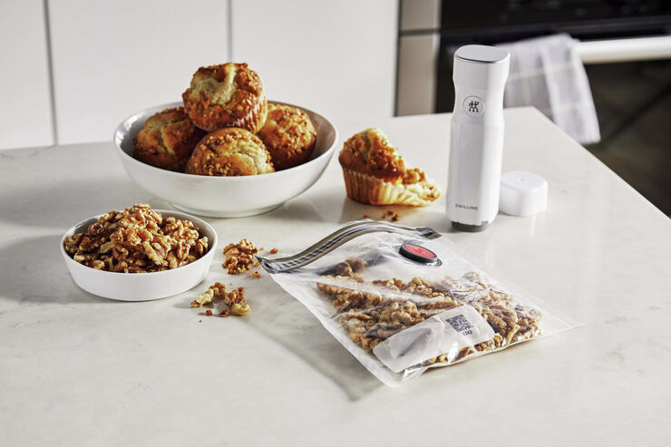 Zwilling Fresh & Save Vakuum posesæt 10 stk. Str S Transparent & rød