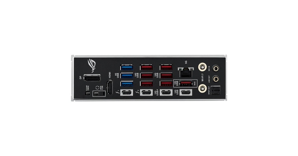 ASUSROG STRIX Z890-E GAMING WIFI socket 1851 moederbord  (Zwart, RAID, 5Gb-LAN, Wi-Fi 7, BT, Sound, ATX)