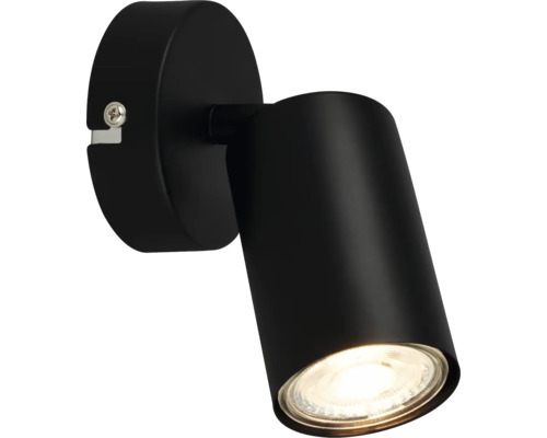 Plafondspot, 1-lichts, L 18 cm, zwart