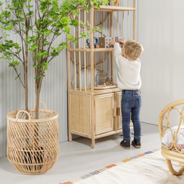 Babypark Exclusief Mand Rond - Groot – Naturel