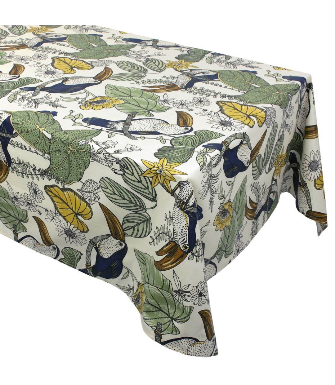 Nappe ronde 170 cm BRESIL vert coton +