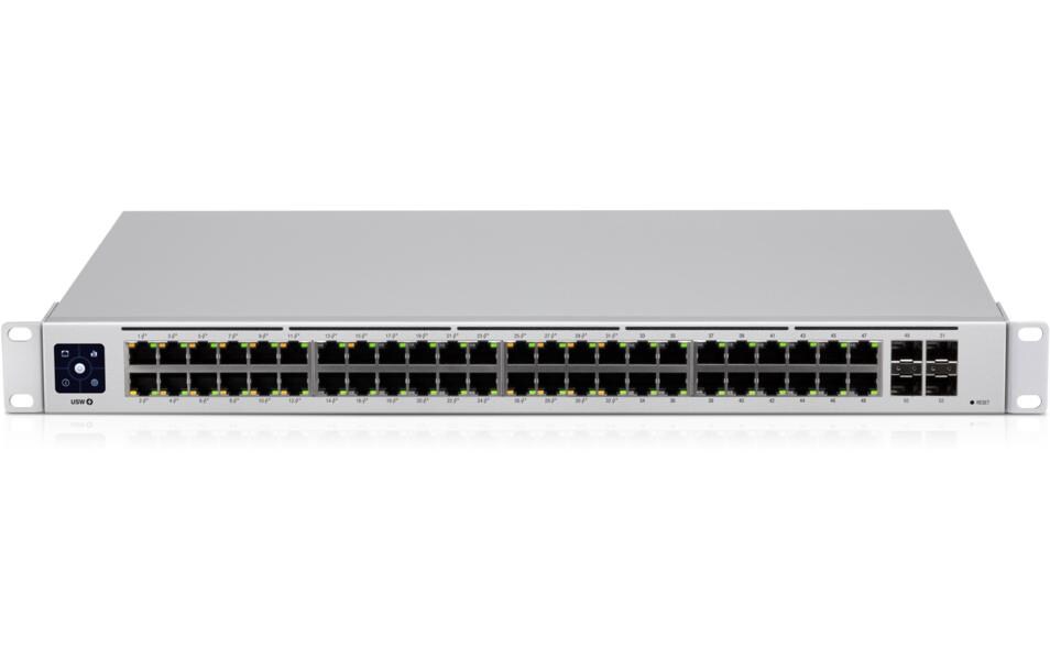 PoE+ Switch UniFi USW-48-POE 52 Port<br>UniFi USW PoE 802.3at 48-Port Gigabit Switch mit 4x SFP