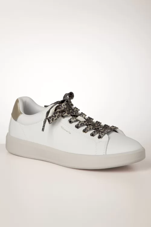 Tamaris Tori sneakers in gebroken wit