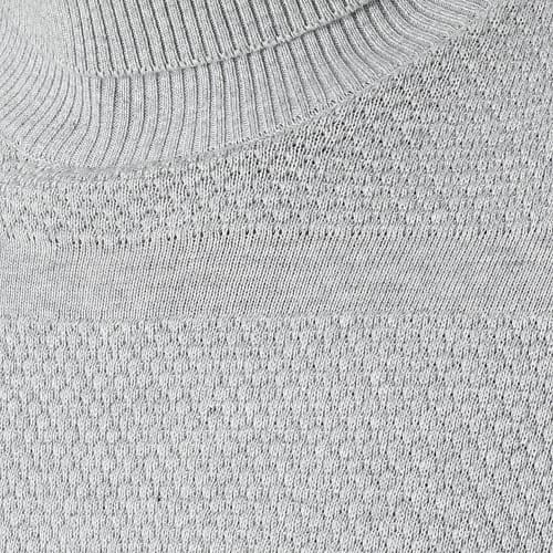 Pull Col Roulé Chris Gris Chiné