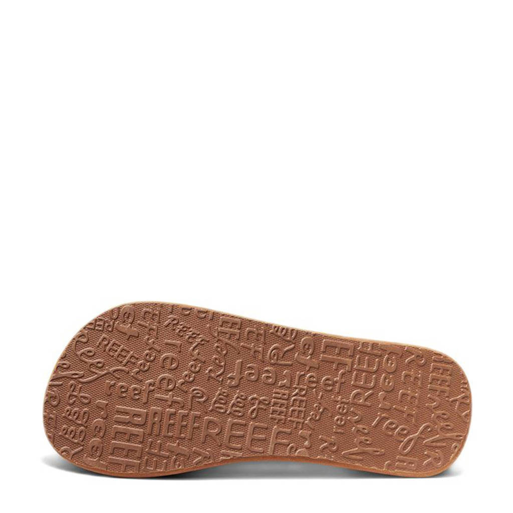 Reef Kids Ahi Wild teenslippers bruin/goud