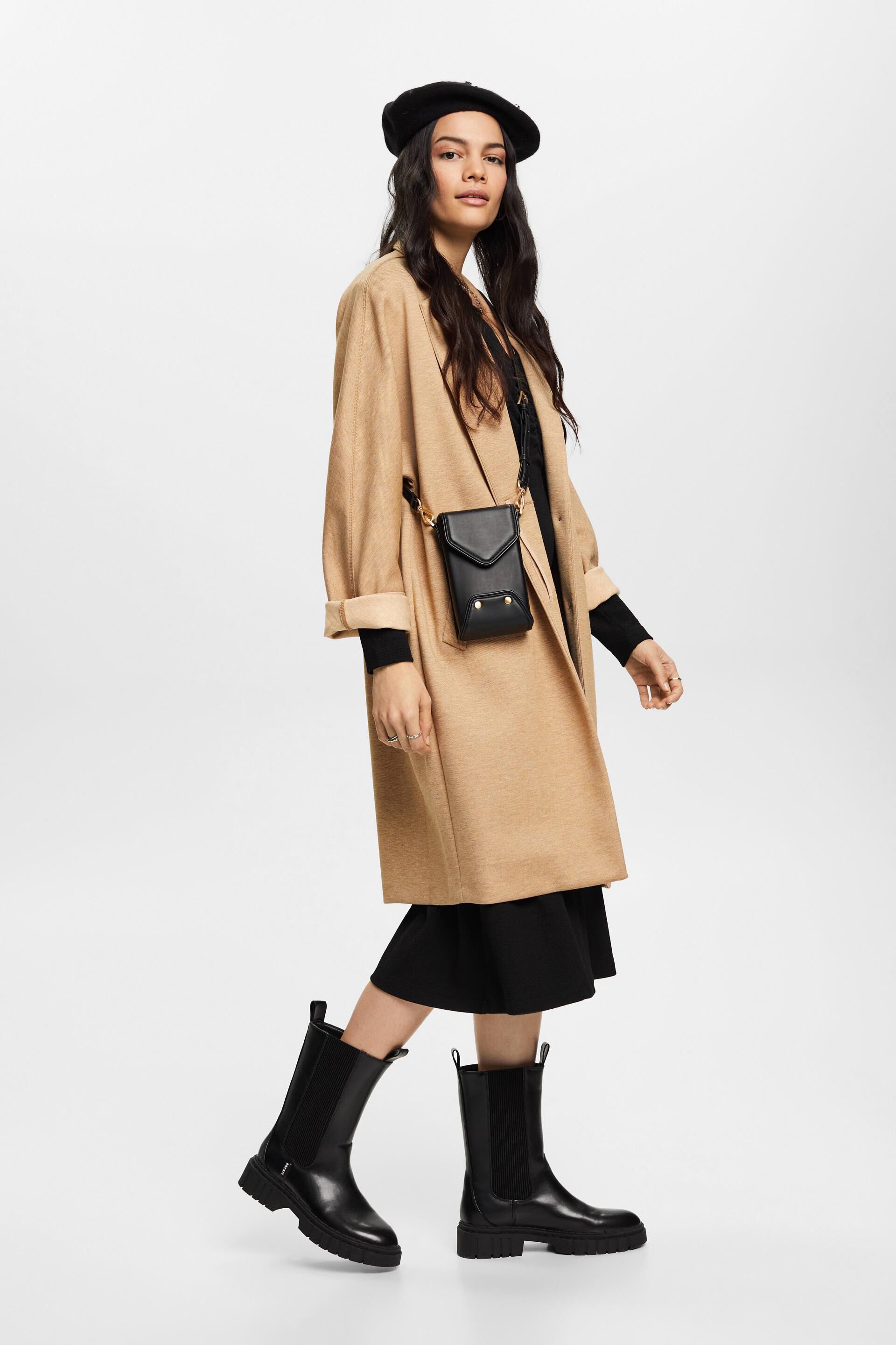Manteau en jersey double face