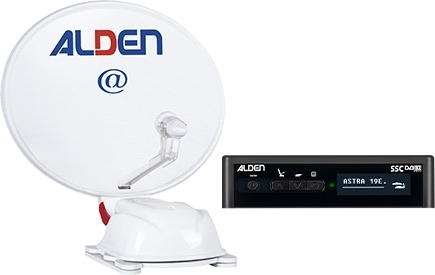 Alden AS2@ 60 HD vollautomatische Satellitenanlage Weiß inklusive S.S.C. HD Steuermodul und LTE Antenne