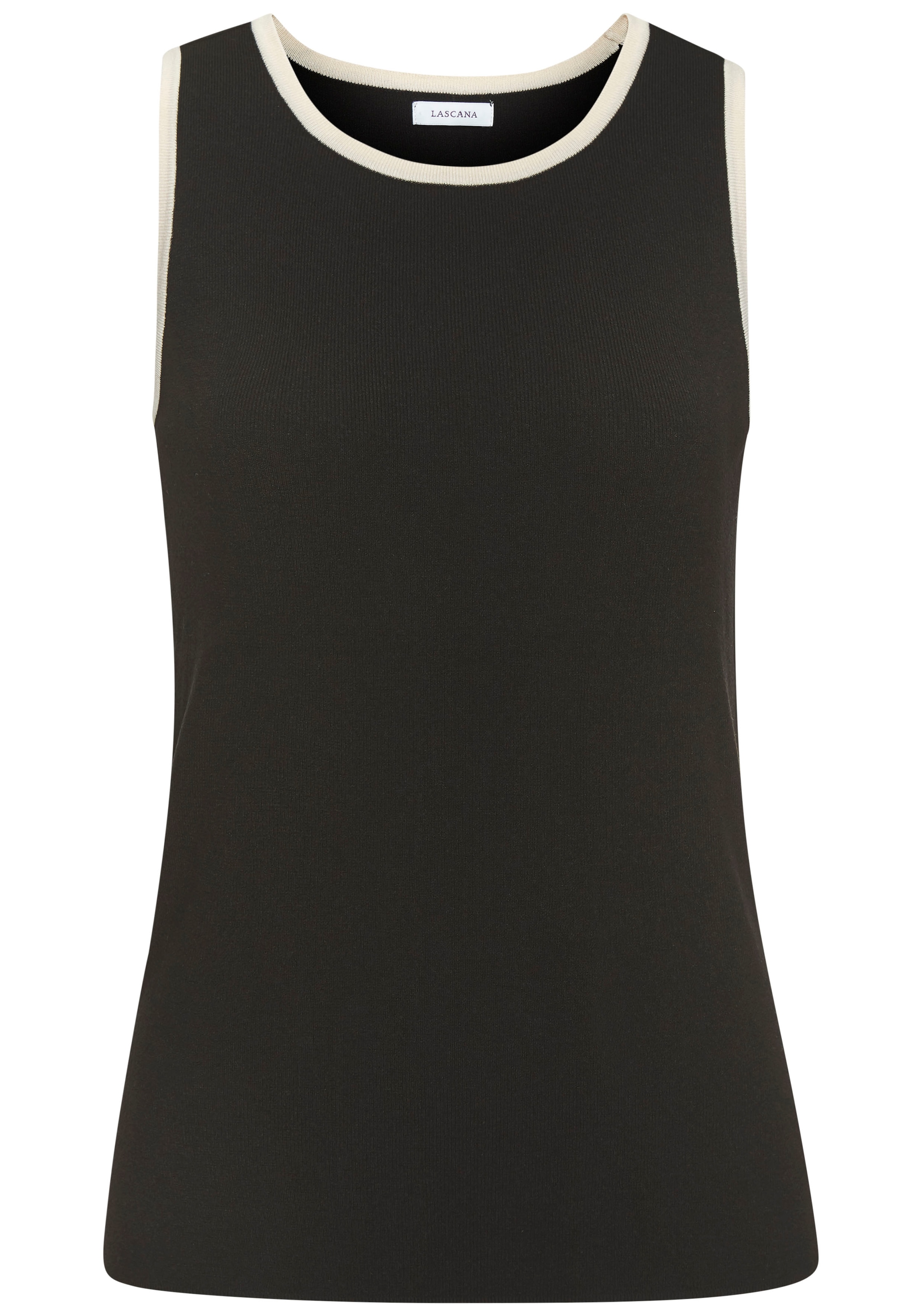 LASCANA Stricktop , aus soften Feinstrick, Basic Tanktop, schmale Passform