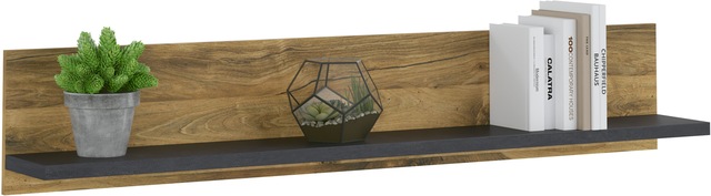 Home affaire Wandboard »York, modernes Wandregal, Hängeregal mit Ablagefach« vielseitig einsetzbar, in Hunton Oak Dekor verfügbar, 156 cm breit
