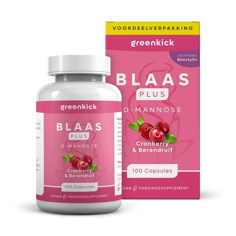 Greenkick Beautylin D-Mannose Cranberry & Berendruif 100ca