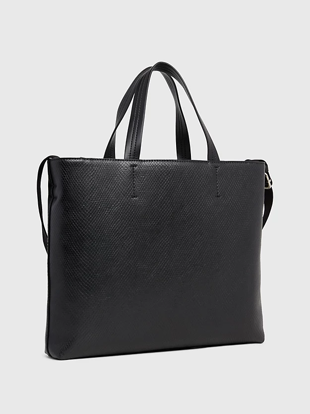 Bolsa tote pitonata fina