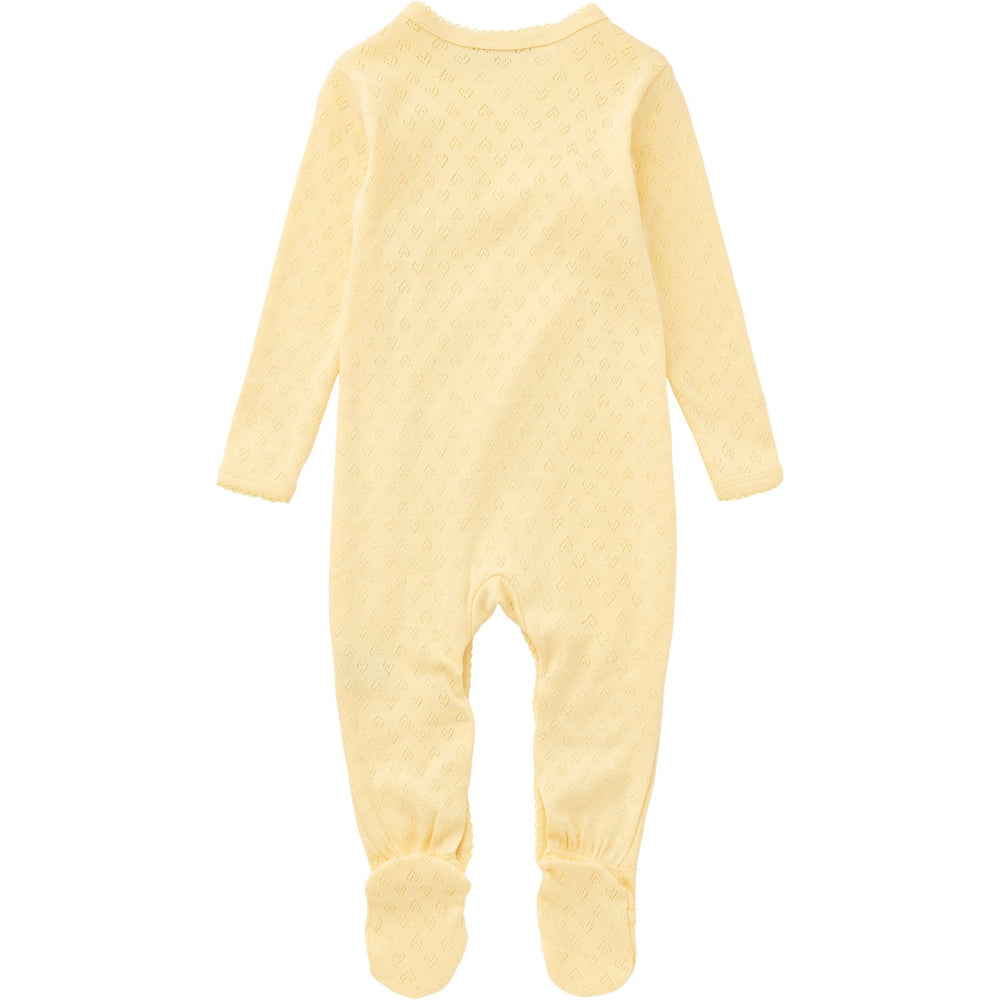 Køb COPENHAGEN COLORS Pale Yellow Pointelle Cross-Over Full Body