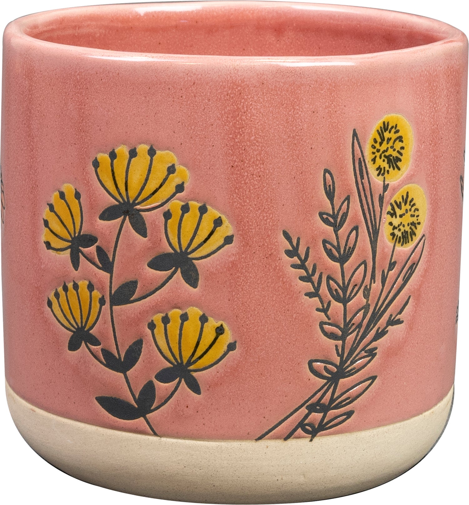 TS bloempot Insect roze D 14 H 13 cm