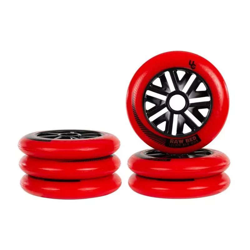 Roues roller UNDERCOVER Raw 125/85A Red (pack de 6)