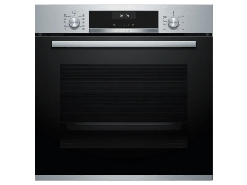 Bosch Serie | 6 HBG517CS1S - Ovn - til indbygning - niche - bredde: 56 cm - dybde: 55 cm - højde: 58.5 cm - med selv-rengøring - Klasse A - rustfrit stål