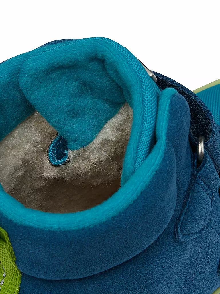 AFFENZAHN Kinder Barfußschuhe - Boots Hai Jump Midboot  blau