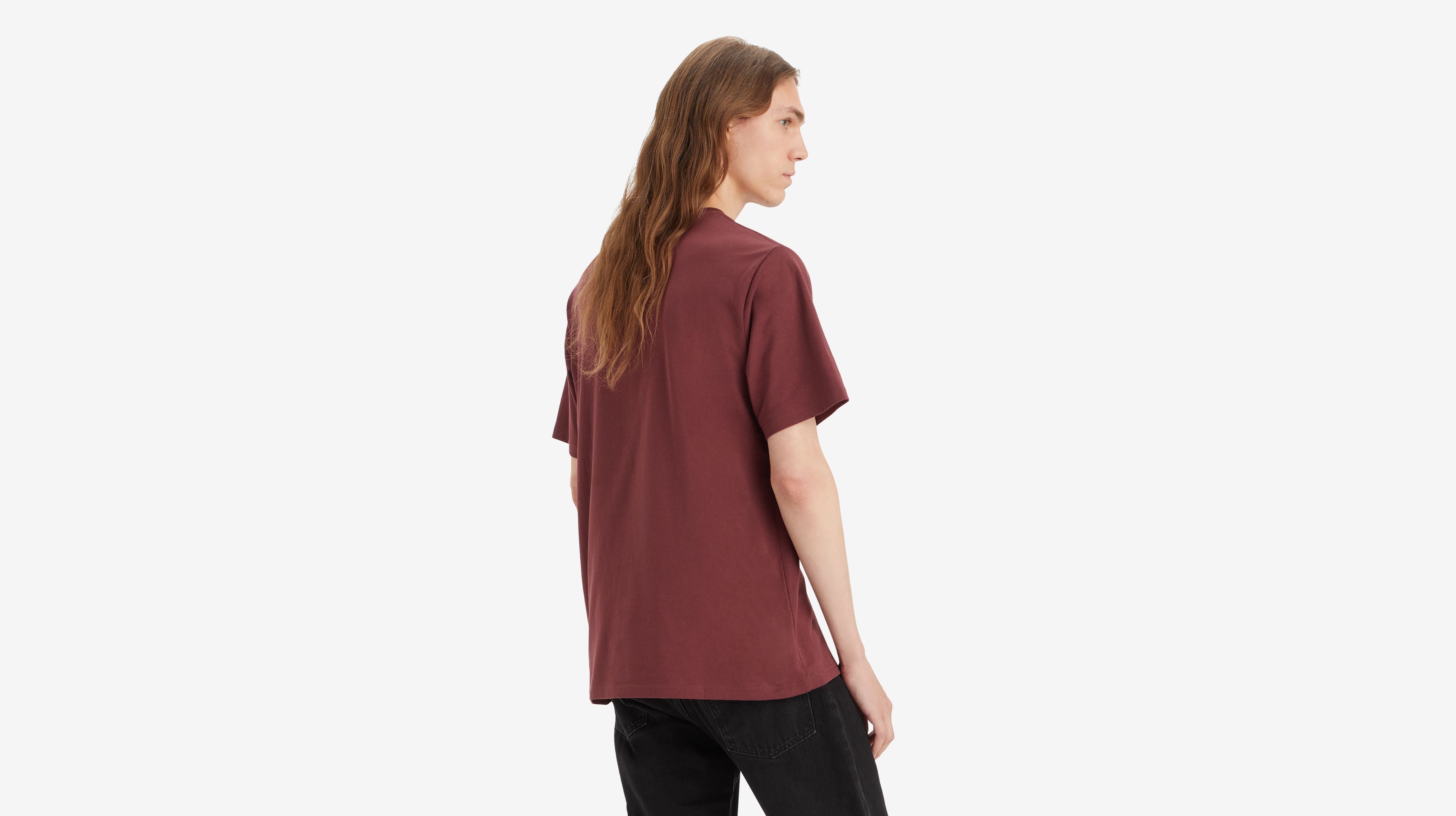 T-shirt graphique Relaxed - Headline Logo Red Mahogany - Rouge