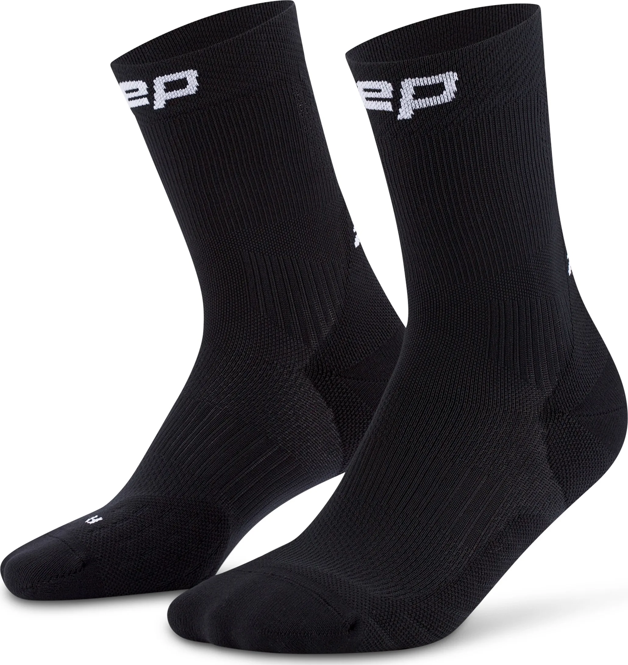 CEP Men's Run Socks Mid Cut 5.0 Black