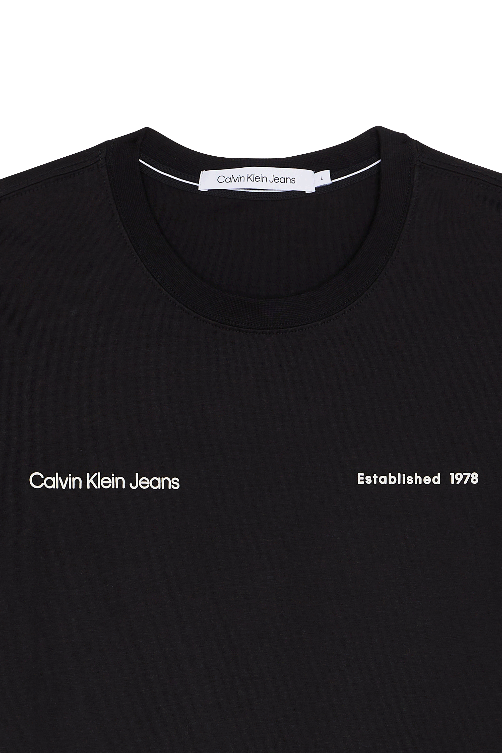 CALVIN KLEIN JEANS T-shirt  BIG BOX LOGO TEE Noir
