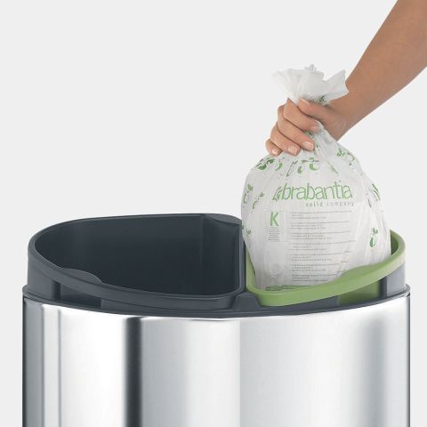 Composteerbare PerfectFit Vuilniszakken Code C (10-12 liter), rol van 10 stuks