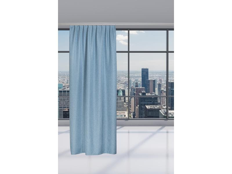 Casa Leon Verdunklungsvorhang mit Faltenband Vulcano 140 cm Weich fallender Thermovorhang