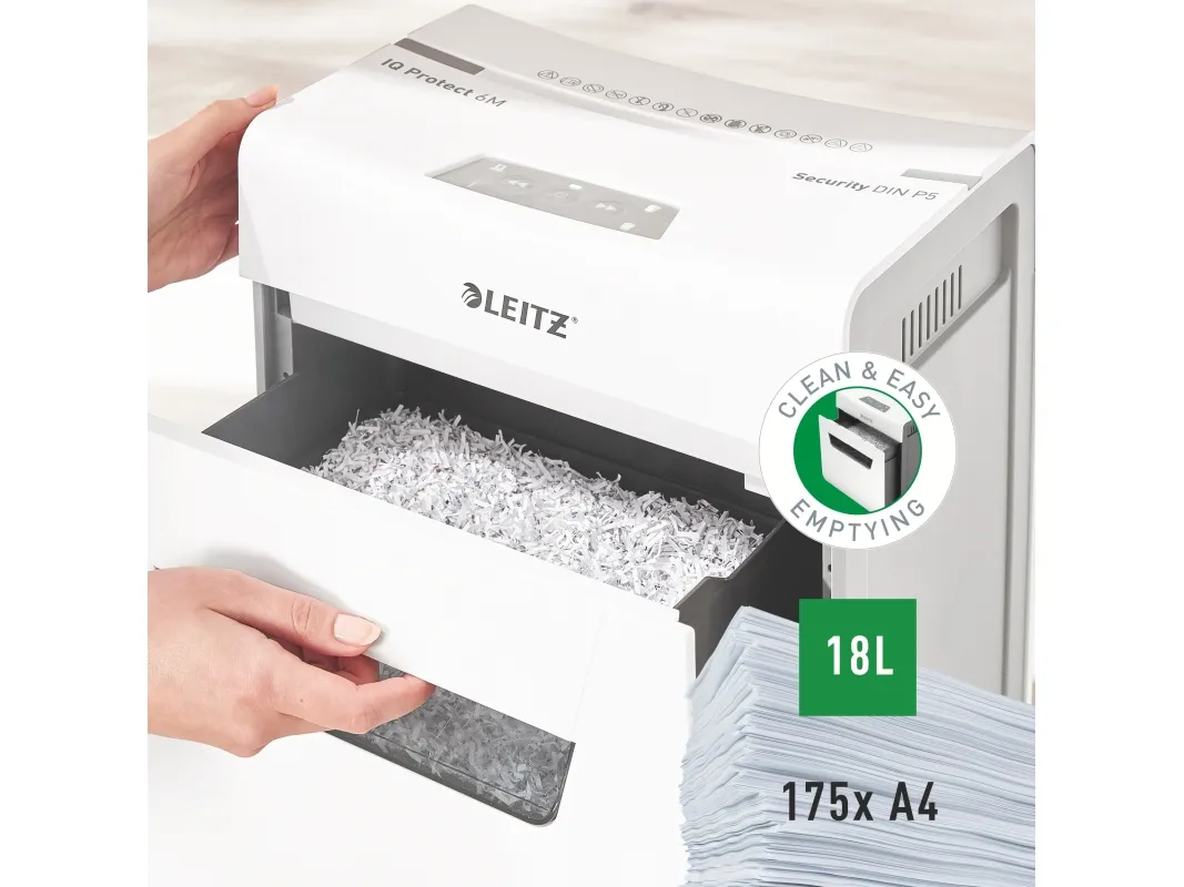 Makulator Leitz IQ Protect Premium 6M mikromakulering (P-5)