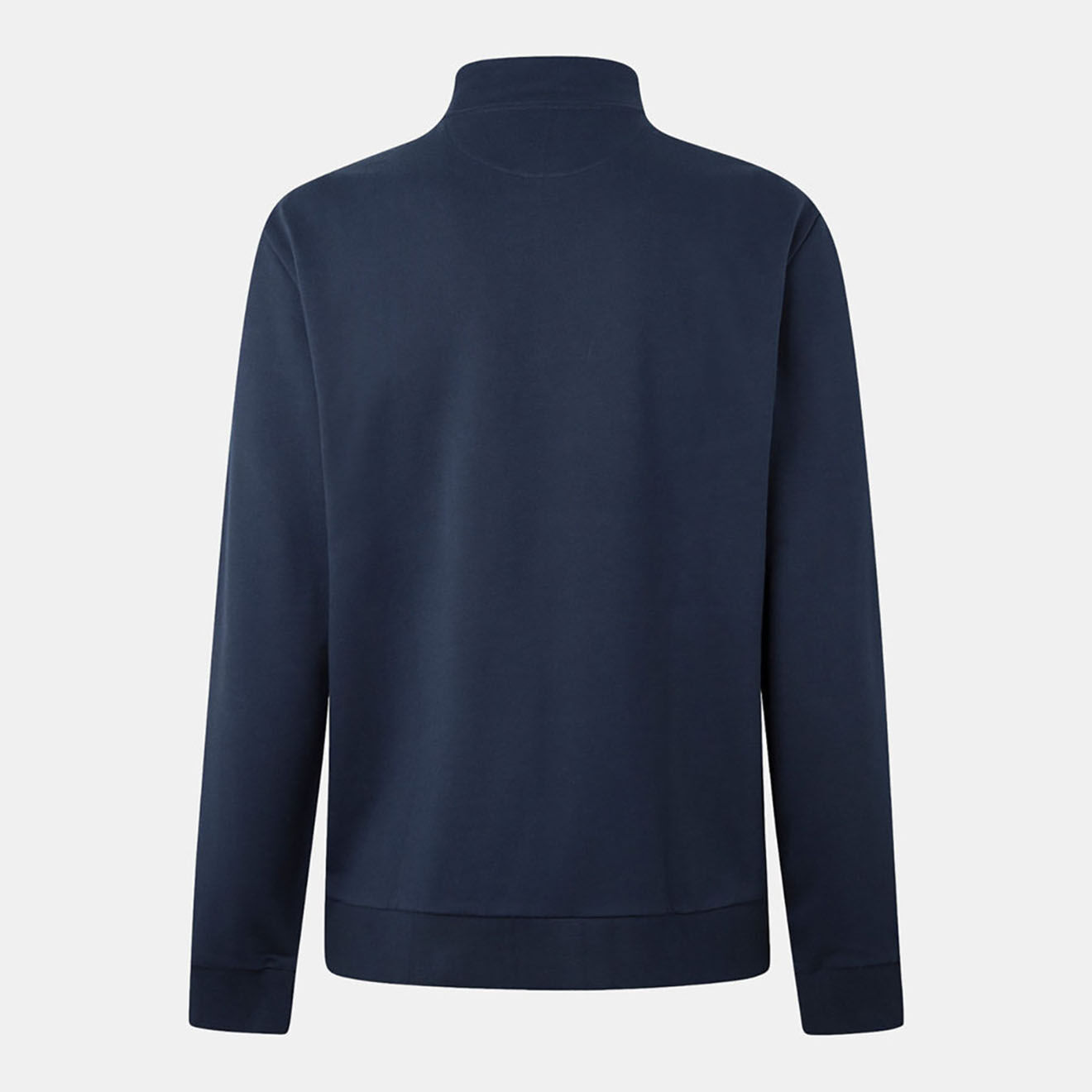 Hackett London Sweat col montant zippé bleu marine