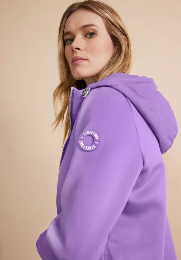 Materialmix Windbreaker - shiny lilac